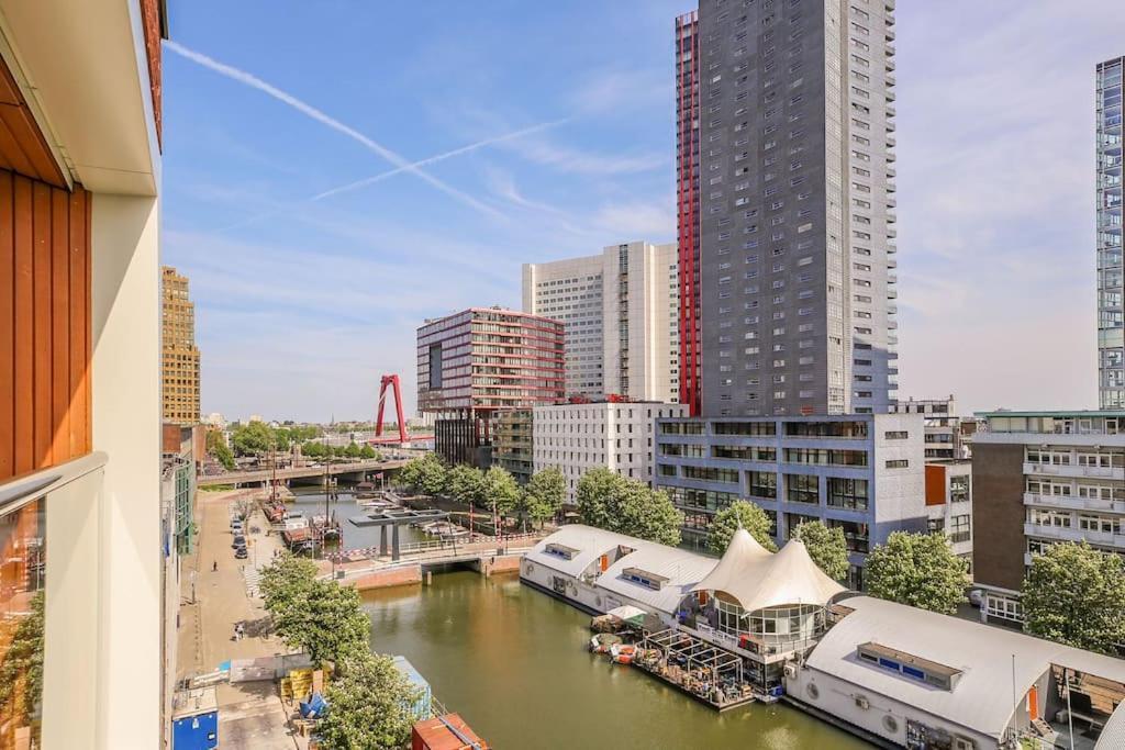 Stunning View Apt Free Parking Apartman Rotterdam Kültér fotó
